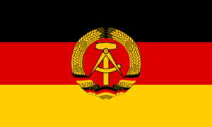 Grafik von der Flagge der DDR